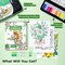 Ohuhu Adult Coloring Book 30 Patterns with 40 Colors Paper-Friendly Markers 230gsm Spiral Bound Coloring Book for Adults Relaxation Water-Based Markers for Adult Coloring Books No Bleeding - Pupe B